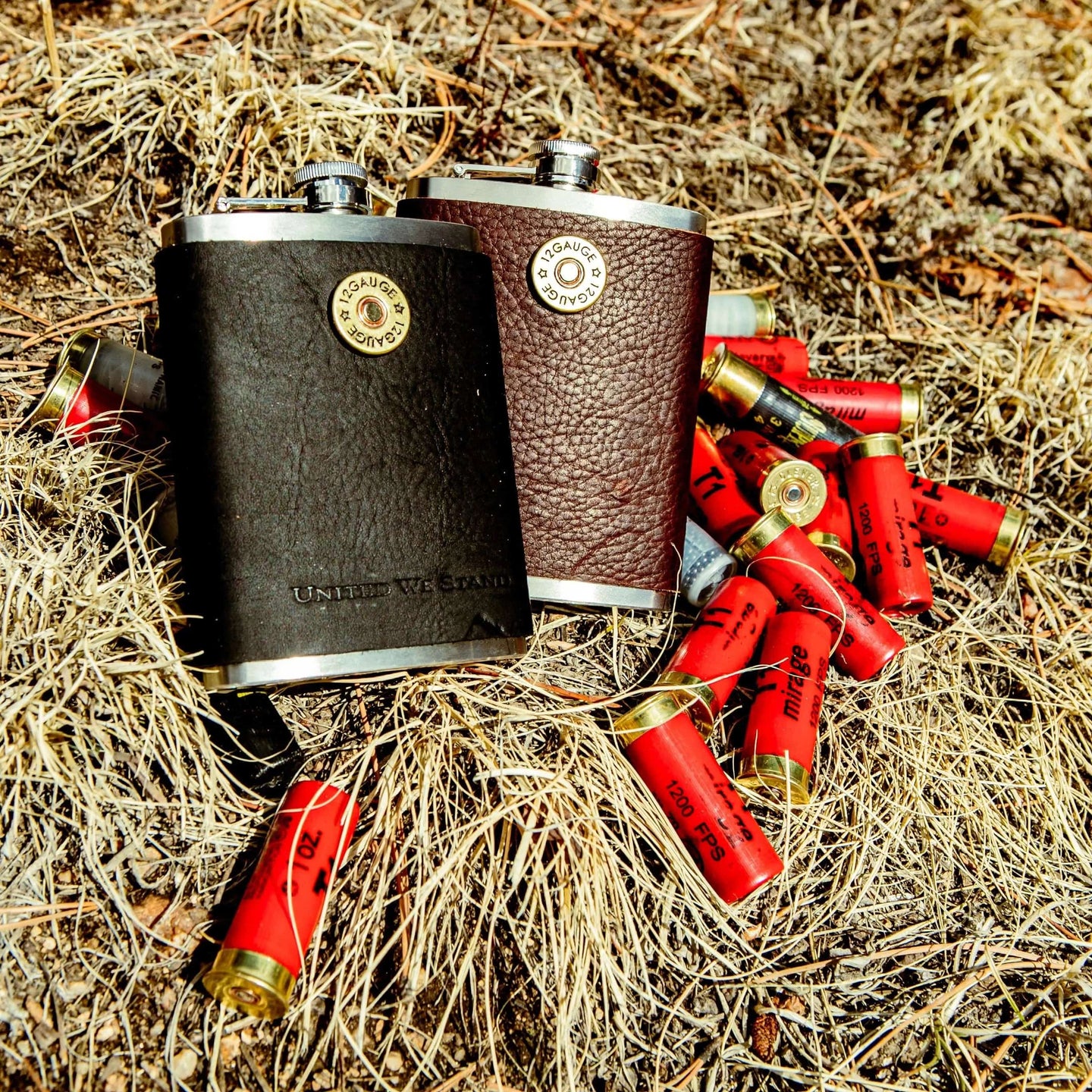 12 Gauge Leather Flask Liv & B Designs